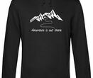 MQ ADVENTURE IS OUT THERE - Organic Hoodie Unisex - schwarz