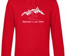 MQ ADVENTURE IS OUT THERE - Organic Hoodie Unisex - rot